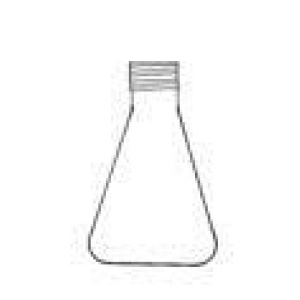 Pyrex/Duran glass erlenmeyer flask, ml 250, screw neck GL 32