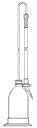 Burette di Schilling, ml 25:1/10, classe B, complete