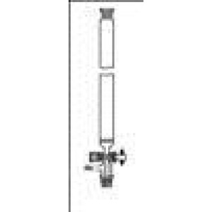 Col.d.int.20x400mm (utile), coni m/f 29/32 con presa per vuoto, setto poroso, rub. PTFE