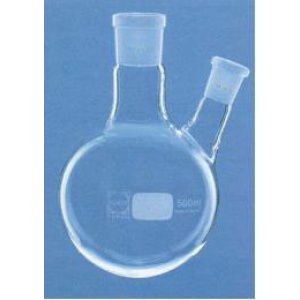 Borosilicate glass flask, ml 50, centr. NS 29/32, lat.ang. NS 14/23