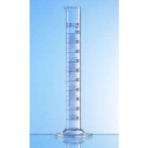 Borosilicate glass cylinder, class A, hexagonal base, graduated 1000 ml, with spout, with production certificate - Image 1